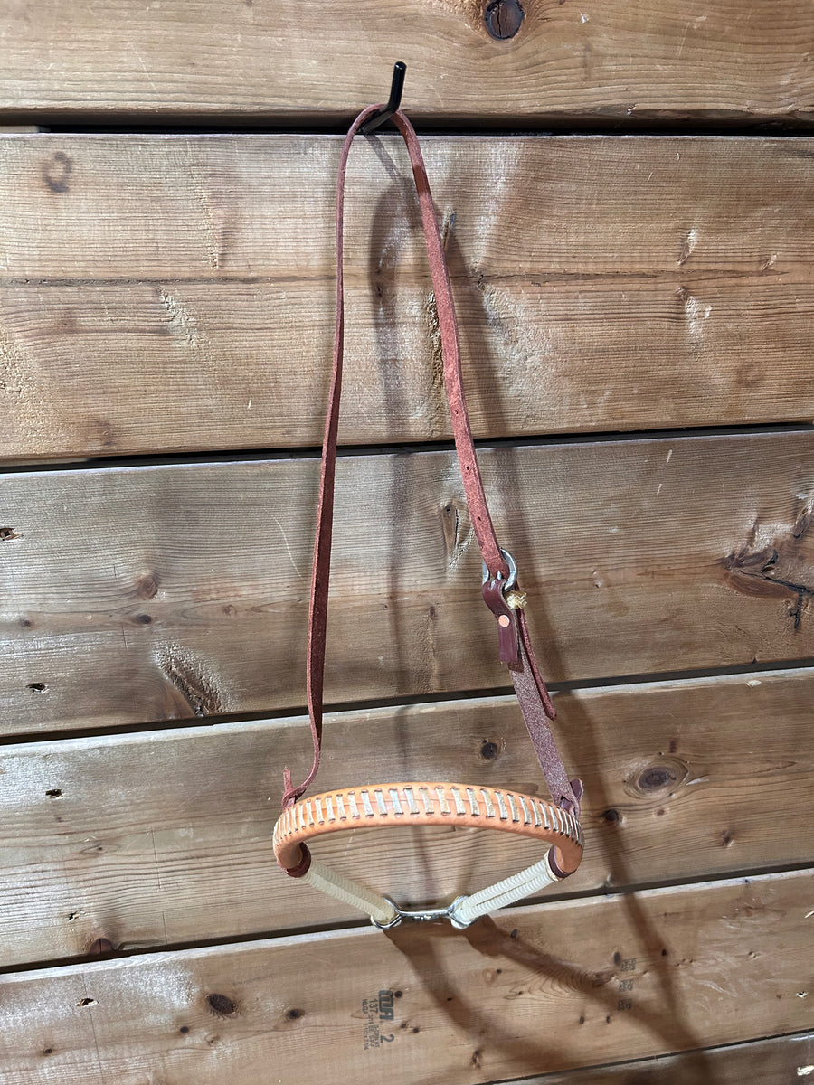 Professional's Choice Leather Covered Double Rope Nosband