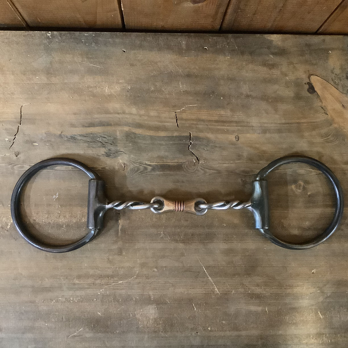 Dutton Bits DRing Snaffle Dog Bone Twisted 4382 K&K Livestock Co.