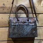 American Darling - Hair On Leather Tooled Tote