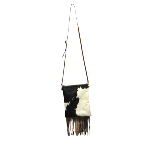 Cowhide Fringe Purse