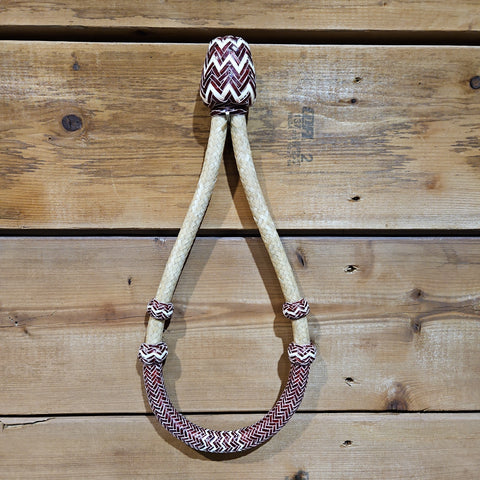 Bosal - 5/8 Rawhide Red Accents