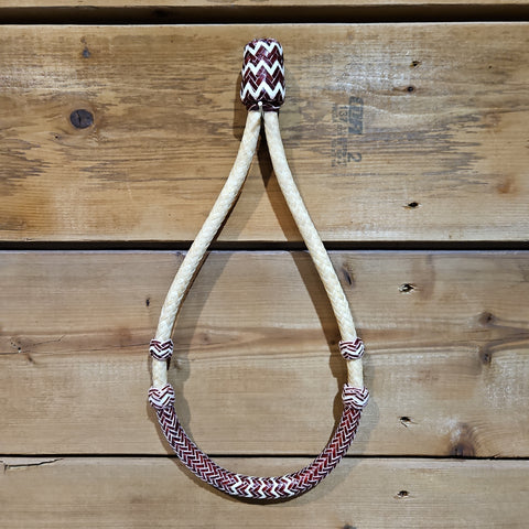 Bosal -  1/4" Rawhide with Red Accents