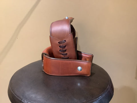 Vic Bennett - Leather Wrapped Roper Stirrups