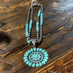 Beaded with circle pendant