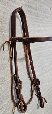 Browband Headstall - Floral Buckle HDST-557