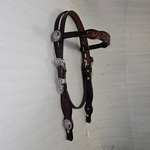 Browband Headstall - Vic Bennett Two Tone