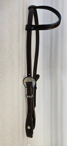 One Ear Headstall - Vic Bennett - Engraved Buckles