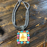 Beaded with picture pendant