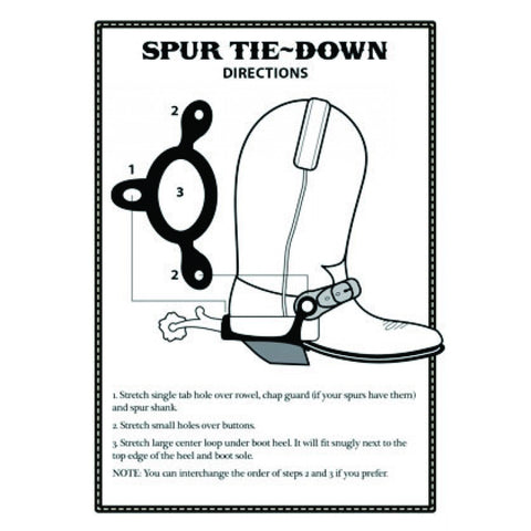 Mustang Spur Tie Down - Rubber