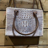 American Darling - Crocodille Embossed Leather Tote