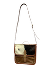 Tri-Colour Cowhide Purse with Spot