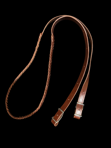 Leather Braided Barrel Reins