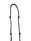 Barrel Reins - 5/8" Braided Leather with 4 Knots