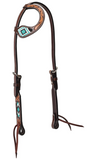 Turquoise Cross Turquoise Beaded Breast Collar and Headstall Set