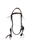 Browband Headstall - Double Copper Steel Buckles