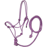 Rope Halter - Tri-Color Rope Halter with Lead