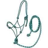 Rope Halter - Tri-Color Rope Halter with Lead