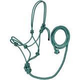 Rope Halter - Tri-Color Rope Halter with Lead