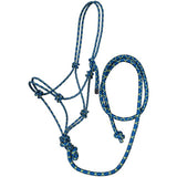 Rope Halter - Tri-Color Rope Halter with Lead