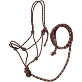 Rope Halter - Tri-Color Rope Halter with Lead