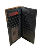 Wallet - Leather - Embroidered Scroll