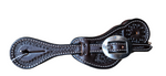 Cowperson Tack - Spur Straps - Dark Basket Weave SL25L