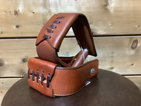 Vic Bennett - Leather Wrapped Roper Stirrups