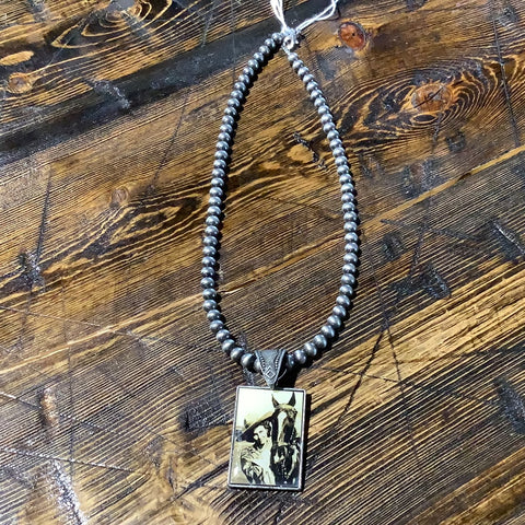 Necklaces with picture pendant