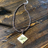 Necklaces with picture pendant- bronze