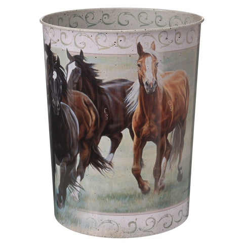Waste Basket - Galloping Horses