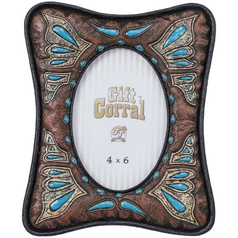 Picture Frame - Turquoise Butterfly