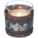 Votive Blue Leather Horses