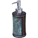 Soap Pump Turquoise Flower