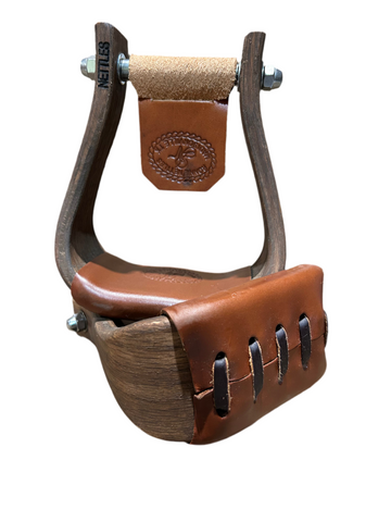 Nettles - Flat Bottom Stirrups - 3"Stained