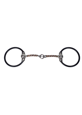 Bit - Twisted Copper Livesaver D-Ring Snaffle