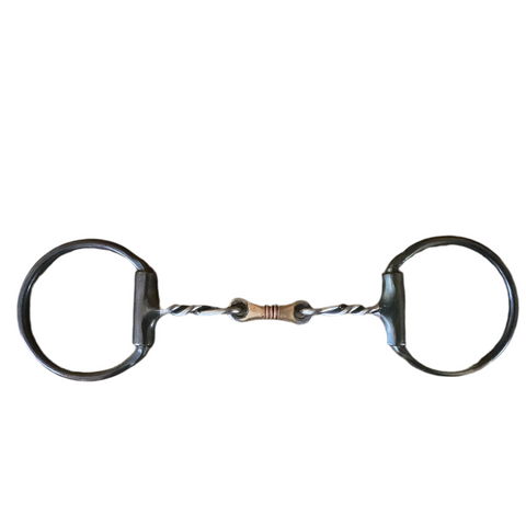 Dutton Bits - D-Ring Snaffle Dog Bone Twisted 43-82