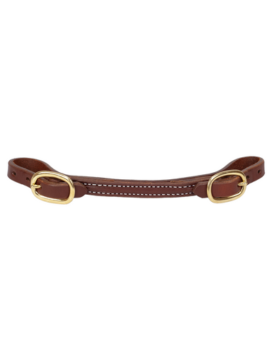 Curb Strap - 2 Leather 5/8"