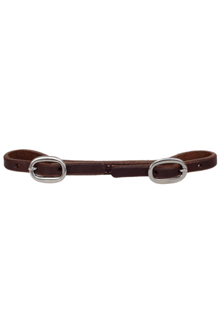 Curb Strap - Doubled + Stitched Leather