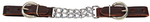 Curb Strap - Double Chain + Latigo Leather Curb Strap