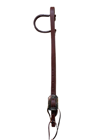 One Ear Bridle - Copper Feather & Arrows HDST-656