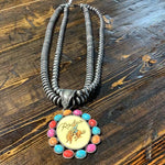 Beaded with picture pendant