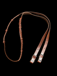 Leather Braided Barrel Reins w/Knots