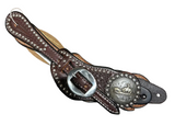 Spur Straps - Cowperson Tack - Rider & Cow & Dots