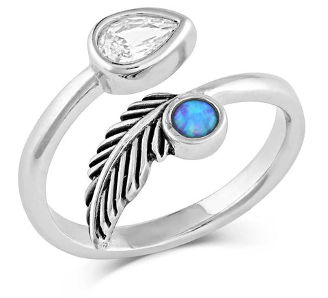 Montana Silversmiths - Nature Opal CZ Wrap
