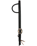 One Ear Headstall - 3/4" Slip Ear Headstall - Oval Copper Cactus Buckle