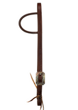 One Ear Headstall -  Copper Feather + Arrows Buckle