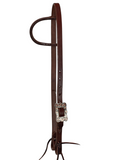 One Ear Headstall - 3/4" Slip Ear Headstall - Copper Daisy Buckle