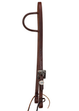 One Ear Headstall -  3/4" Slip Ear Headstall - Copper Flower & Turquoise Buckle