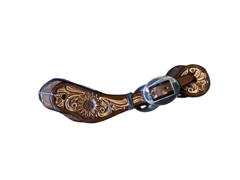 Scott Thomas Spur Straps Floral Tooling Customizable