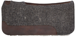 Blue Horse Grey Wool Contured Saddle Pad - Fleece Bottom